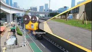 Detik Detik Drone Mini 3 Melintas  Jembatan Semanggi Kota Jakarta dan Lrt Mempesona Cinematic Short