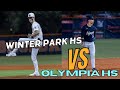 Winter park edges olympia in a pitchers duel 21  high school baseball highlights