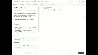 Celebrity 53. Maximum Subarray | O(n) | 2 liner | LeetCode| Amazon, Google, ByteDance, Visa, Tesla | FAANG Profile