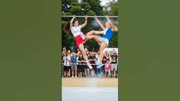 Pull-Up Bar Queens: High Kick Showdown.  #femalefighter #pullupbar #pullups