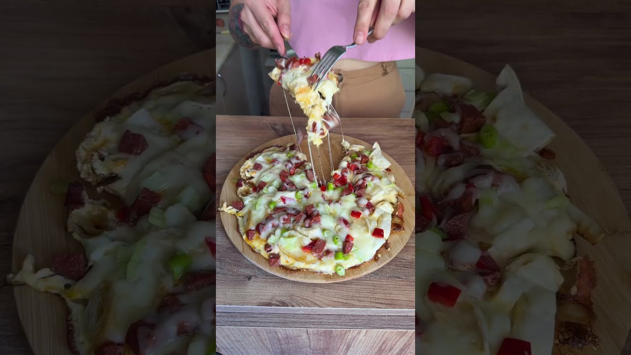 Tavada Pizza 🍕 Lavaştan Pratik Kahvaltı Tarifi