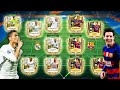 Real madrid x barcelona  all time best elclsico squad builder fifa mobile