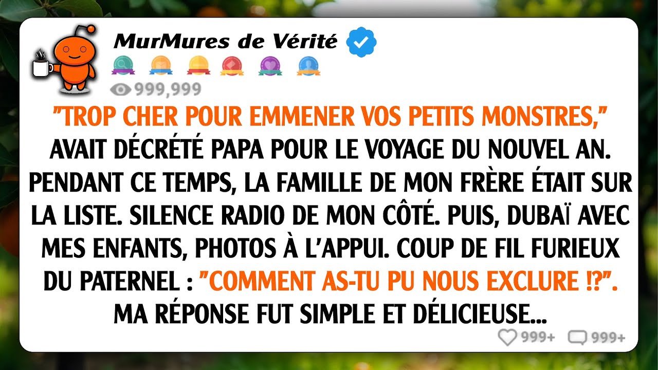 Papa a exclu mes enfants des vacances. Je les ai emmenés à Dubaï. Son appel n'avait pas de prix