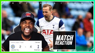 WE WIN AND LOSE AT THE SAME TIME, WORST LUCK EVER ? Leicester vs Tottenham 2-4 EXPRESSIONS REACTS