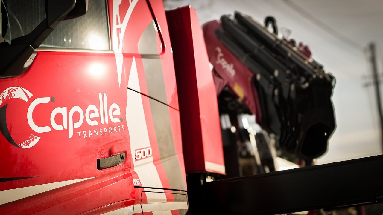 Capelle Transports dévoile son bras de grue FASSI 175T – Volvo Trucks en action !