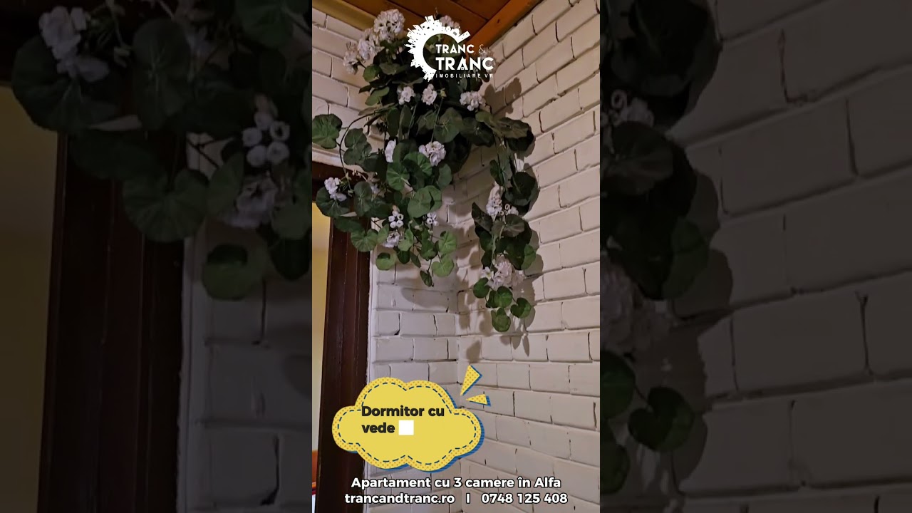 Apartament generos cu 3 camere, la etajul 3, cu vedere panoramica spre biserica, in Alfa