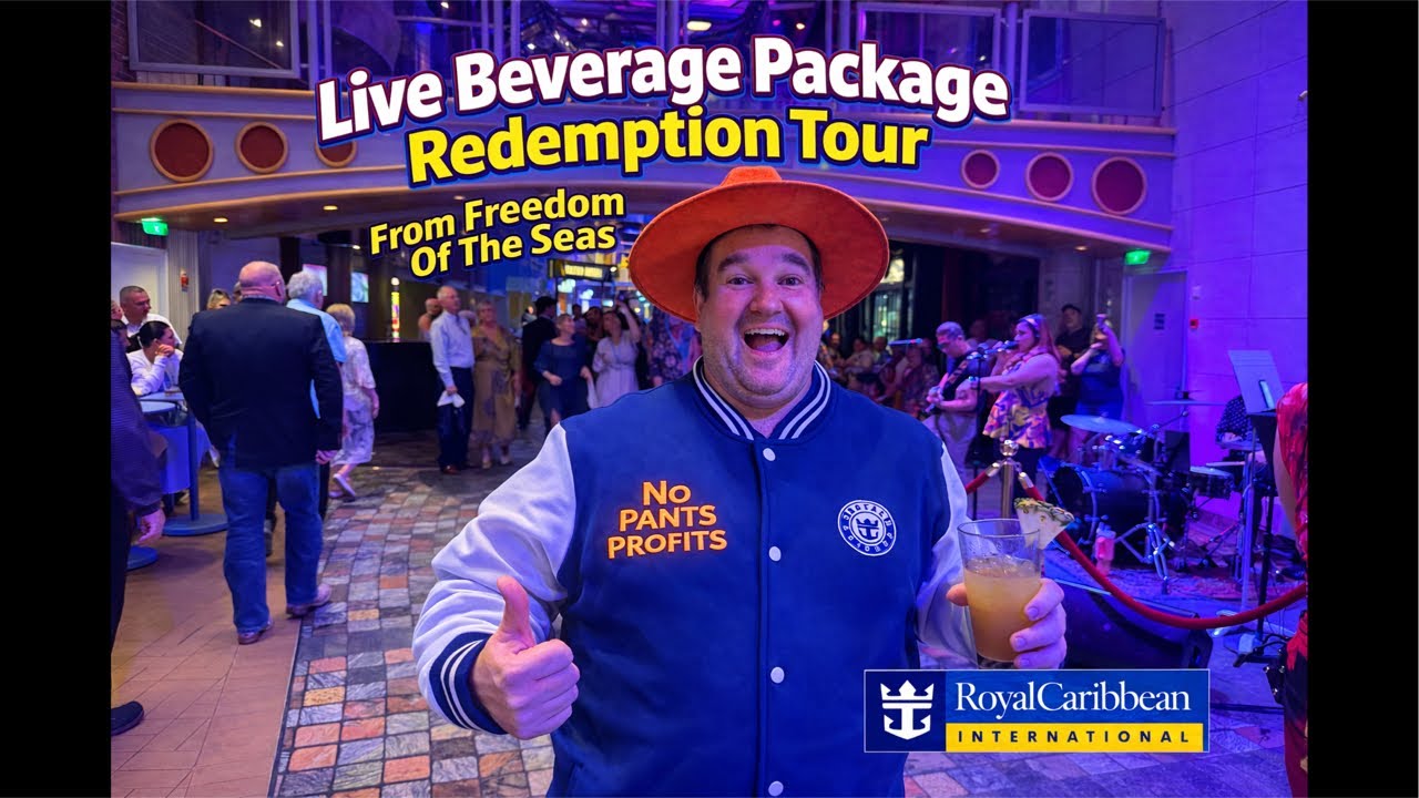Live Beverage Package Redemption Tour From Freedom Of The Seas 🍹🚢 | No Pants Profits Goes ALL IN