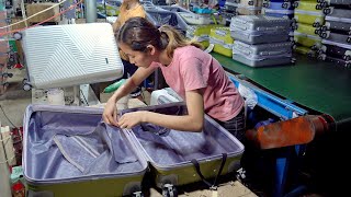 Amazing Production! Travel Luggage Manufacturing Factory in Vietnam. Suitcase Mass Production