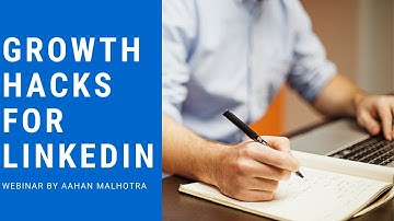 Growth Hacks for LinkedIn | Webinar by Aahan Malhotra | Edudictive | IEEE BPIT