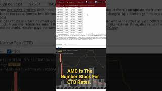 AMC Stock Is The Number 1 Stock For Highest CTB Rates!