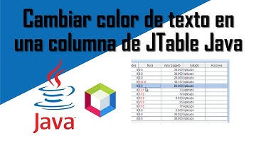 Cómo cambiar el color de texto en una columna de JTable en Java