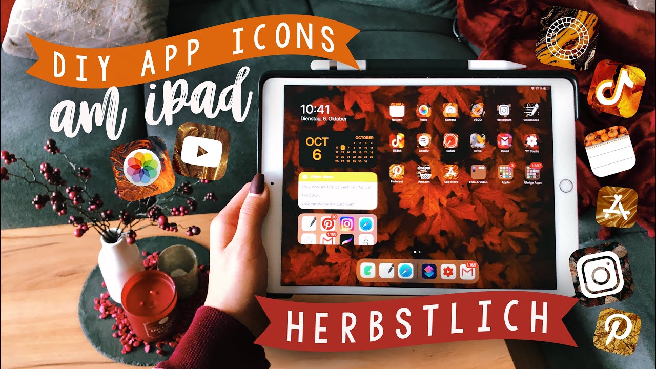 Ios 14 Icons Selber Gestalten Super Einfach Herbstlich Justsayeleanor Ios 14 Homescreen Youtube