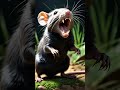 Maned Rat vs. Skunk: Chemical Defense Battle!