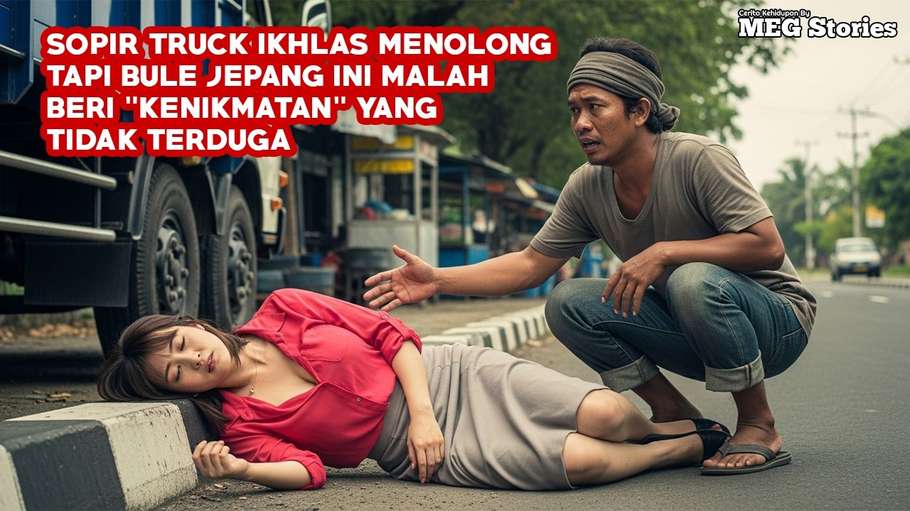 Sopir Truck Ikhlas Menolong Tapi Bule Jepang Ini Malah Beri Sesuatu Yang Tak Terduga