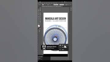 Mandala Art Design Adobe Illustrator #ytshorts #shorts #shortfeed