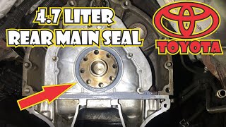 2003 Toyota 4.7 Rear Main Seal Oil Leak Fixed!