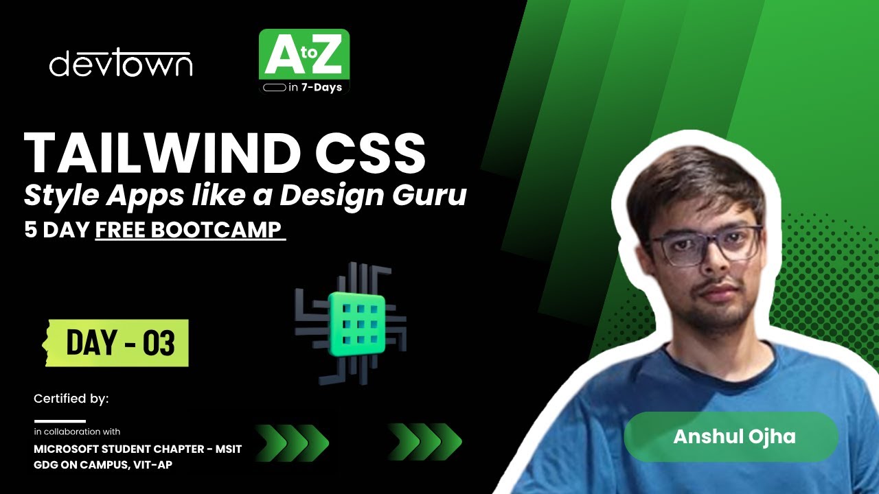 DAY - 3 | TAILWIND CSS - STYLE APPS LIKE A DESIGN GURU - 5 DAYS FREE ...