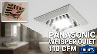 Panasonic Exhaust Fan Review and Installation 110 CFM 50-80-110 CFM LED  FV-0511VFL1 #lowesfinds