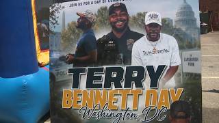 Terry Bennett Day: Family, friends, community gather to remember life of officer killed on I-695