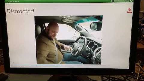 Real time Distracted Driving demo running on NXP