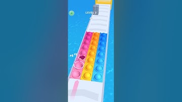 Pop it run gameplay walkthrough part All levels #shorts