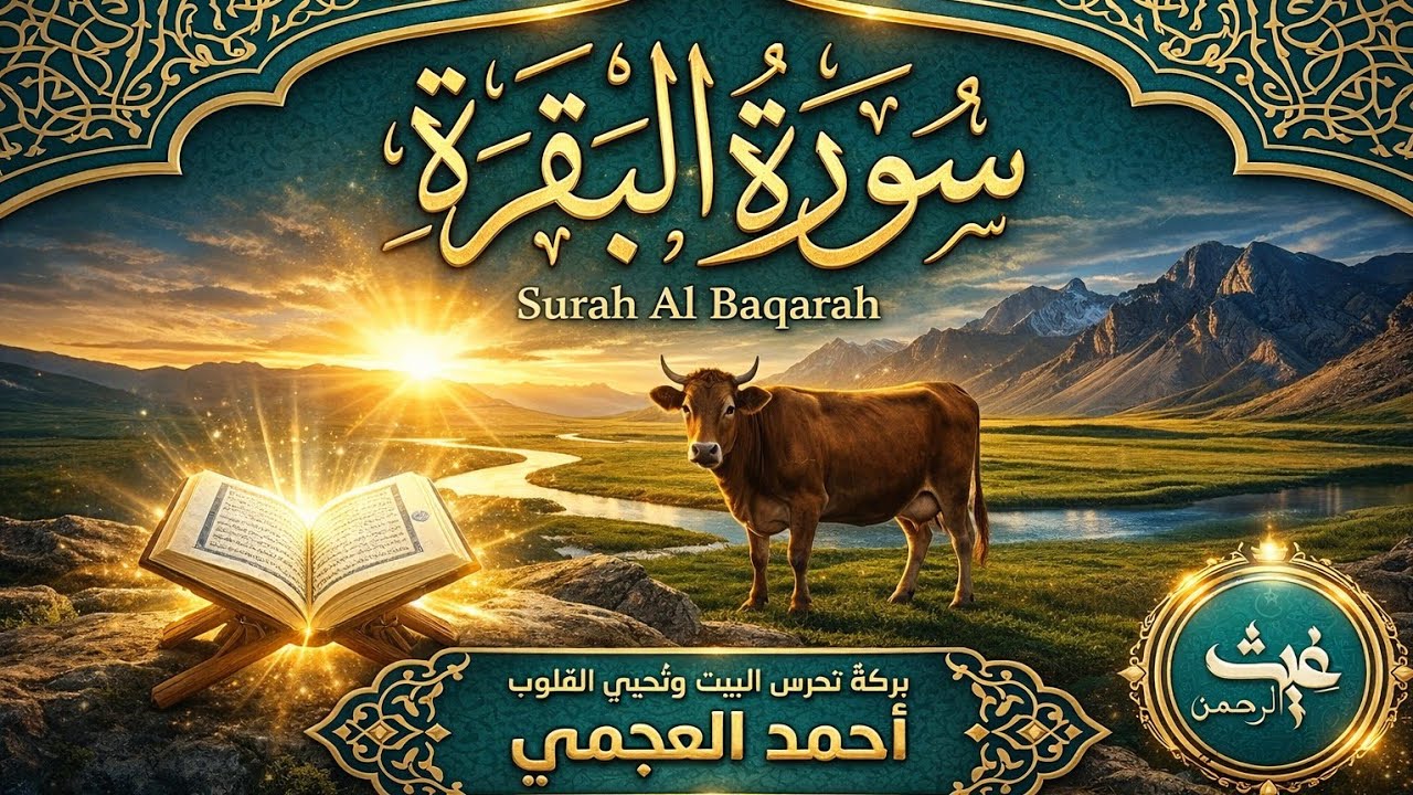 سورة البقرة كاملة بصوت أحمد العجمي رقية شرعية لتحصين البيت وطرد الشياطين تلاوة تهز القلب وتريح النفس