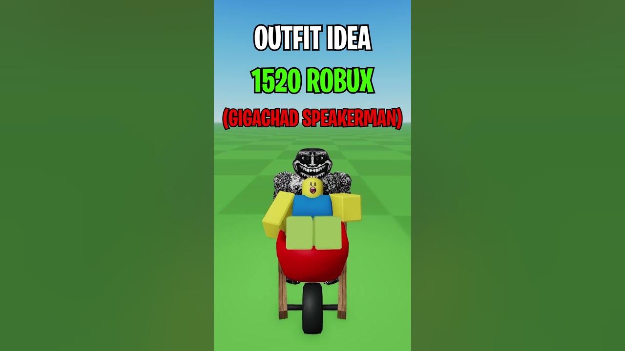 MAKING ROBLOX GIGACHAD SPEAKERMAN OUTFIT IDEA ? - YouTube