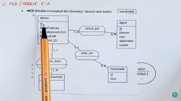 Le Modèle Conceptuel de Données (MCD) / Modèle EA - Fonctionnement & Exemple - Bases de données