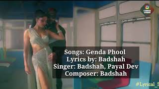 Lyrical - Genda Phool Badshah Jacqueline Fernandez Genda Phool Lyrics Lyrical Studio