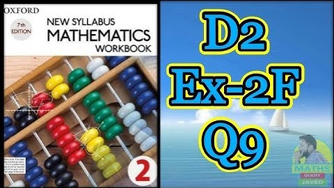 Q9 || Ex-2F || D2 || NSM || Linear graph and Simultaneous equation || in Urdu Hindi