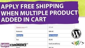 How to Apply Free Shipping When Multiple Product Add in WooCommerce Cart via Code in WordPress | ID