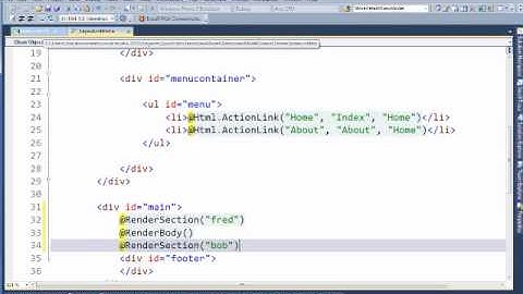 MVC 3 -- Razor Layouts