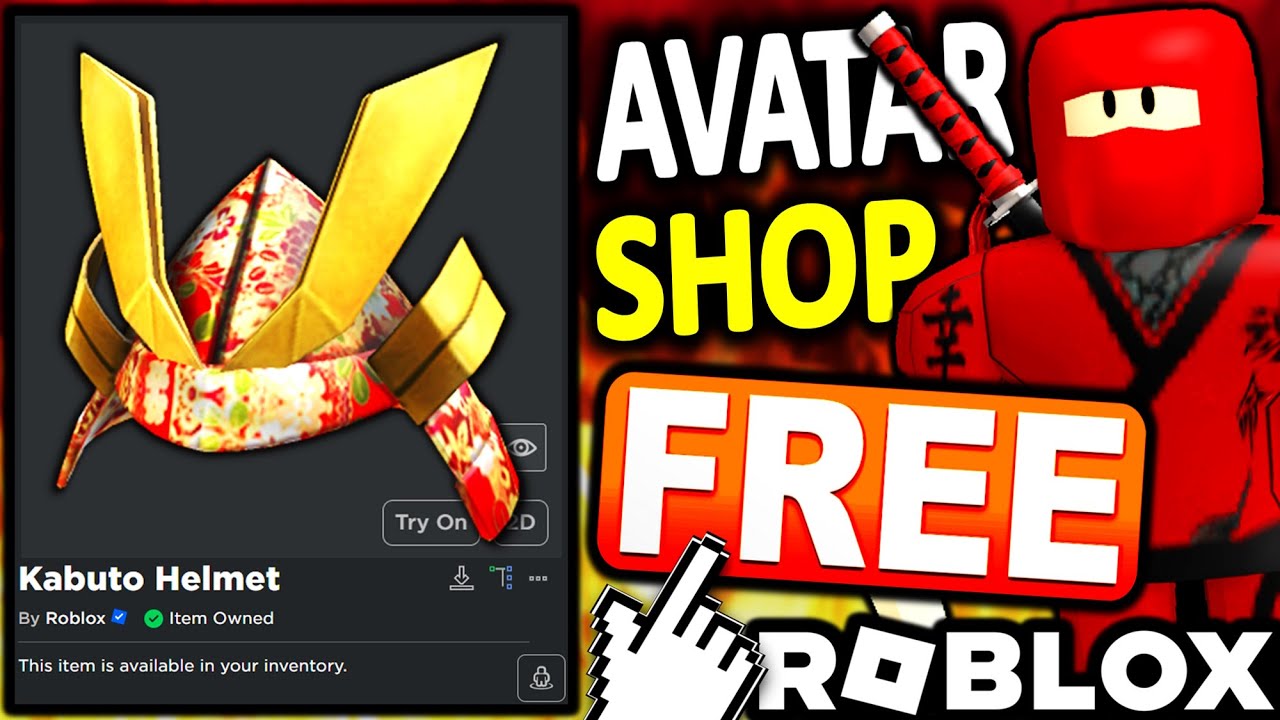 FREE AVATAR SHOP ACCESSORY! HOW TO GET Holiday Kabuto Helmet ...