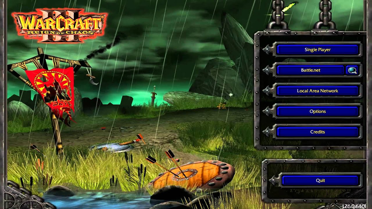 WarCraft III title screen