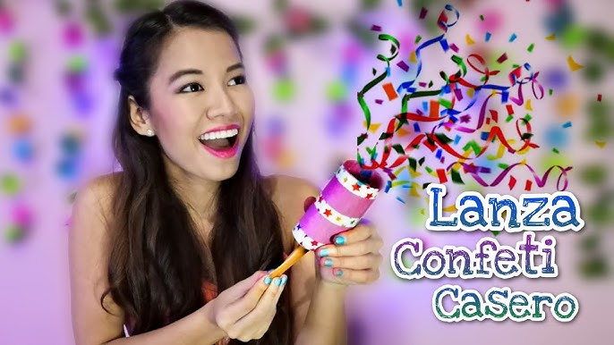 Cómo hacer un cañon de Confeti? ¡Tutorial paso a paso! #umamanualidades 