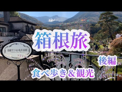 【箱根】食べ歩き&観光🌸/箱根ガラスの森美術館、宮ノ下のオススメランチ、足湯カフェ♪😀 (後編)