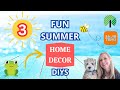 Simple SUMMER FUN HOME DECOR DIYS   🐝 Dollar Tree DECORATING IDEAS YOU&#39;&#39;LL LOVE TO TRY ⭐