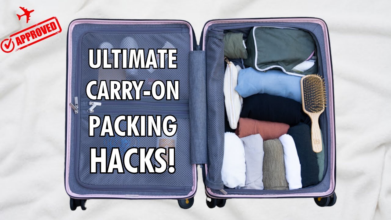 20 Minimalist Packing Hacks for Carry On Only | How to Pack Less and ...