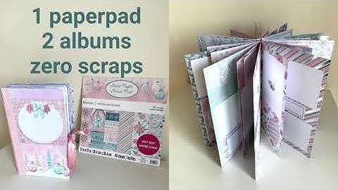 Fast and easy Silent Night 1 paperpad 2 albums no leftovers zero scraps
