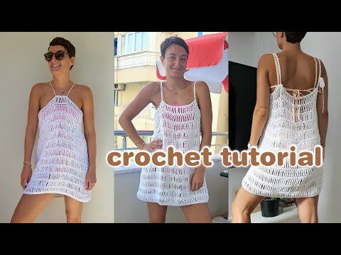 CROCHET BEACH DRESS TUTORIAL | How to make a crochet beach dress - no seaming!