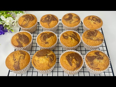 Easy Marble Cupcakes Recipe! Simple and Quick Recipe