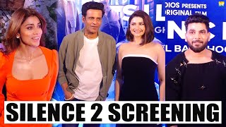 Shhhh 🤫 Manoj Bajpayee, Prachi Desai, Shriya Saran, Shiv Thakare & others at Silence 2 screening