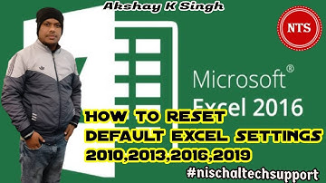 How to Restore the Default Setting of Excel[Methods 2]