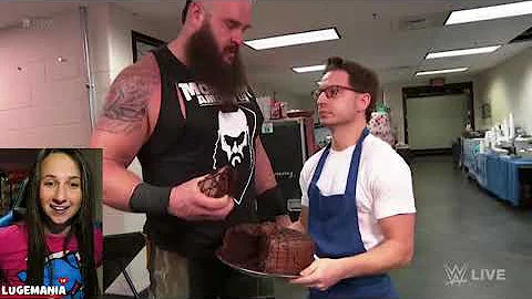WWE Raw 1/15/18 Braun in Catering