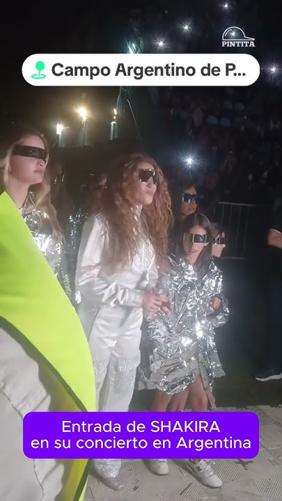 Así fue la entrada de SHAKIRA en su concierto en Argentina🇦🇷 | #