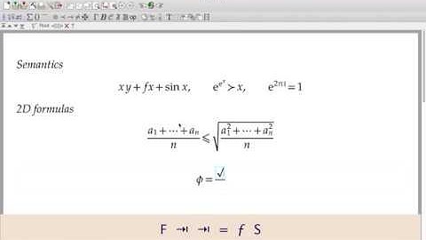 Typing basic mathematical formulas with GNU TeXmacs