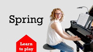 How to play Spring | Vivaldi | Challenge Piece |  page 84 | Bastien Piano for Adults Book 1