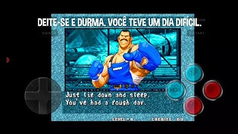 Fatal Fury 3 Joe Higashi vs Franco Bash fala de vitória do Franco Bash em português 