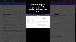 Simple Vibe Coded Project #coding #programming #project
