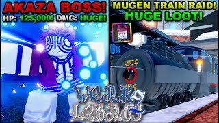 Raiding The Mugen Train & Fighting Akaza In Roblox Weak Legacy 2... Here's What Happened!